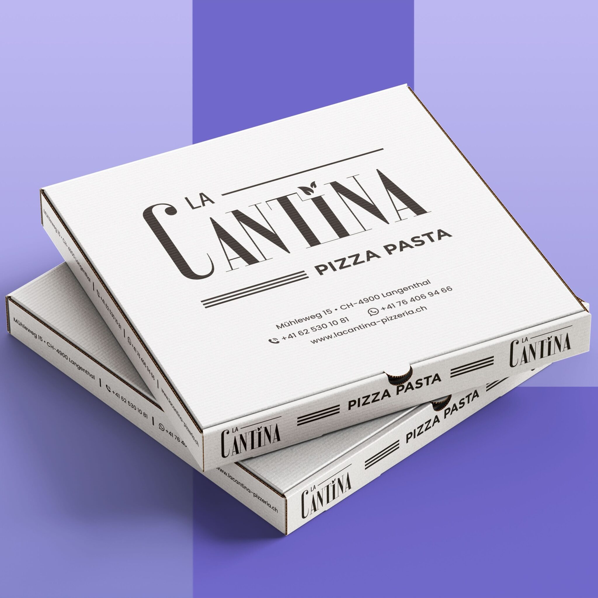 Post La Cantina box pizza